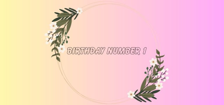 Birthday Number 1 in Numerology