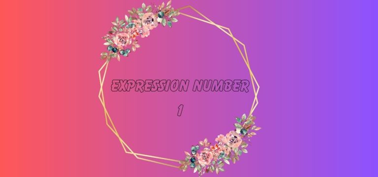 Expression Number 1 Meaning in Numerology