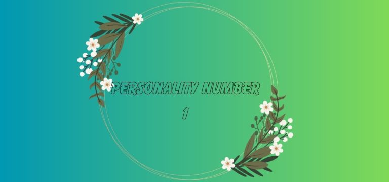 Personality Number 1 in Numerology